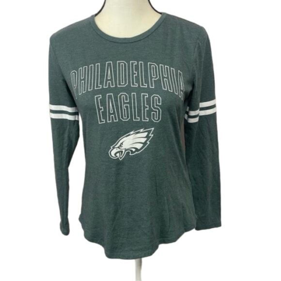 NFL Tops - NFL Team Apparel Women's Philadelphia Eagles Cotton Long Sleeve Tee Size S #1341